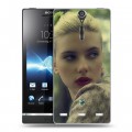 Дизайнерский пластиковый чехол для Sony Xperia S Скарлет Йохансон