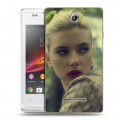 Дизайнерский пластиковый чехол для Sony Xperia E Скарлет Йохансон