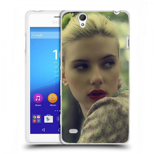 Дизайнерский пластиковый чехол для Sony Xperia C4 Скарлет Йохансон