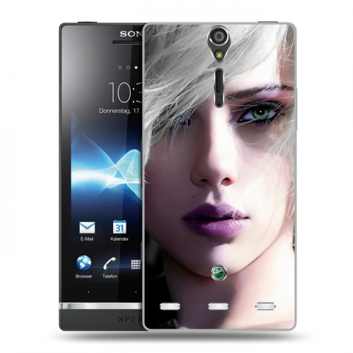 Дизайнерский пластиковый чехол для Sony Xperia S Скарлет Йохансон