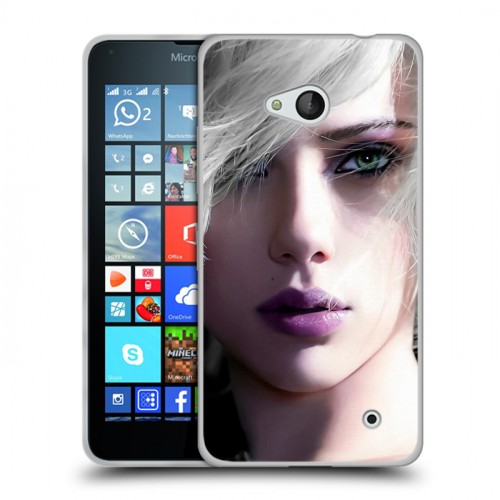 Дизайнерский пластиковый чехол для Microsoft Lumia 640 Скарлет Йохансон