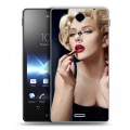 Дизайнерский пластиковый чехол для Sony Xperia TX Скарлет Йохансон