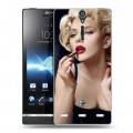 Дизайнерский пластиковый чехол для Sony Xperia S Скарлет Йохансон