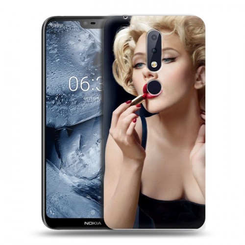 Дизайнерский пластиковый чехол для Nokia 6.1 Plus Скарлет Йохансон