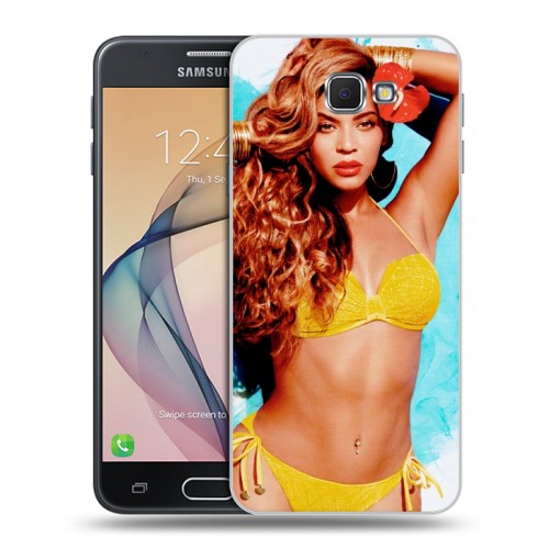 Дизайнерский пластиковый чехол для Samsung Galaxy J5 Prime Бейонсе