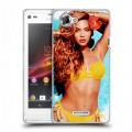 Дизайнерский пластиковый чехол для Sony Xperia L Бейонсе