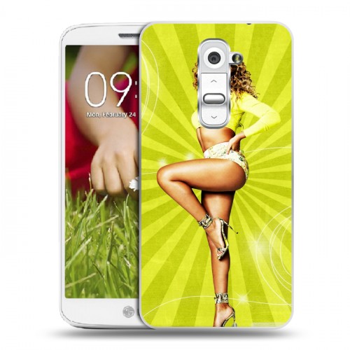 Дизайнерский пластиковый чехол для LG Optimus G2 mini Бейонсе