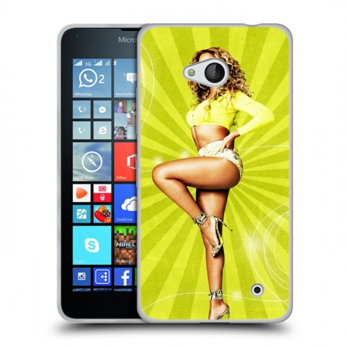 Дизайнерский пластиковый чехол для Microsoft Lumia 640 Бейонсе