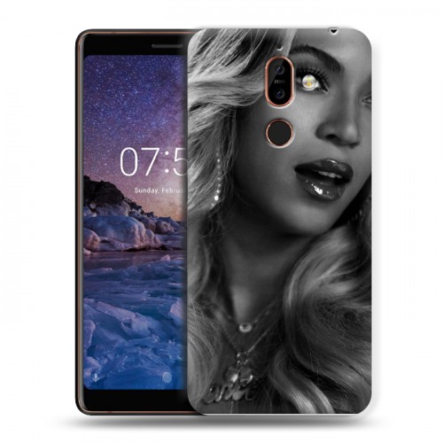 Дизайнерский пластиковый чехол для Nokia 7 Plus Бейонсе