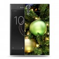 Дизайнерский пластиковый чехол для Sony Xperia XZs Новогодние шары