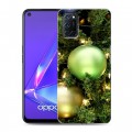 Дизайнерский пластиковый чехол для OPPO A52 Новогодние шары