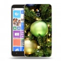 Дизайнерский пластиковый чехол для Nokia Lumia 1320 Новогодние шары