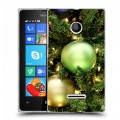 Дизайнерский пластиковый чехол для Microsoft Lumia 435 Новогодние шары