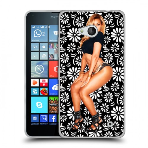 Дизайнерский пластиковый чехол для Microsoft Lumia 640 Бейонсе
