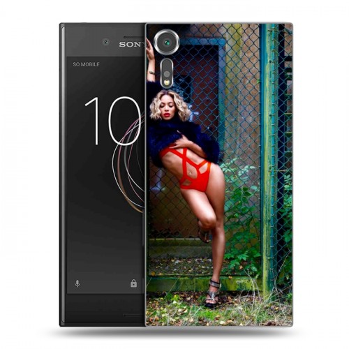 Дизайнерский пластиковый чехол для Sony Xperia XZs Бейонсе