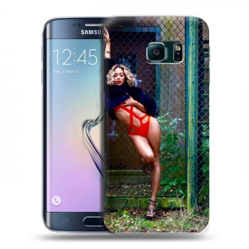 Дизайнерский пластиковый чехол для Samsung Galaxy S6 Edge Бейонсе