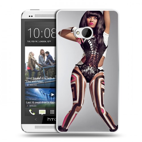 Дизайнерский пластиковый чехол для HTC One (M7) Dual SIM Ники Минаж