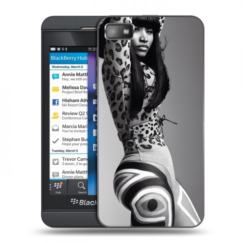 Дизайнерский пластиковый чехол для BlackBerry Z10 Ники Минаж