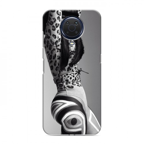 Дизайнерский силиконовый с усиленными углами чехол для Nokia G20 Ники Минаж