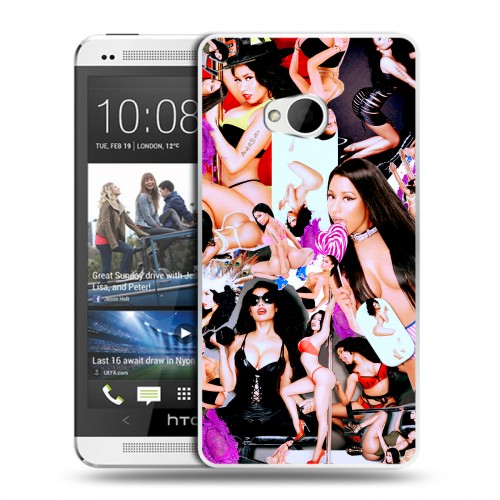 Дизайнерский пластиковый чехол для HTC One (M7) Dual SIM Ники Минаж