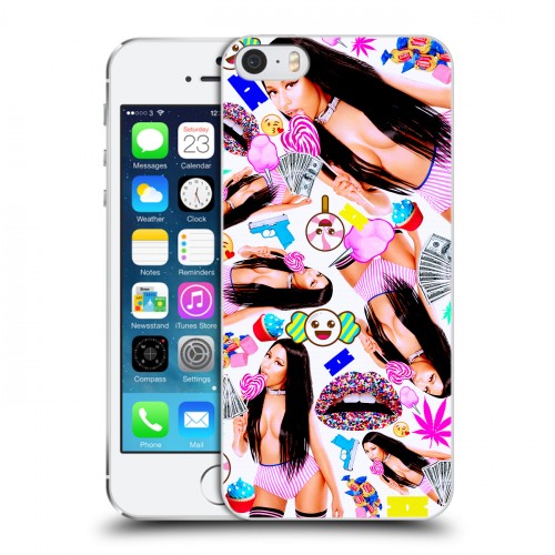 Дизайнерский пластиковый чехол для Iphone 5s Ники Минаж