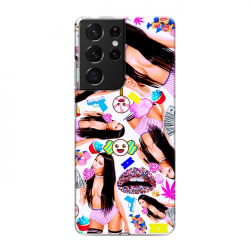 Дизайнерский пластиковый чехол для Samsung Galaxy S21 Ultra Ники Минаж