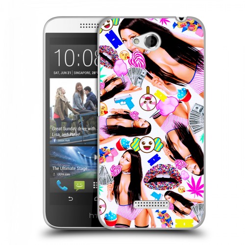 Дизайнерский пластиковый чехол для HTC Desire 616 Ники Минаж