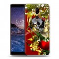 Дизайнерский пластиковый чехол для Nokia 7 Plus Новогодние шары