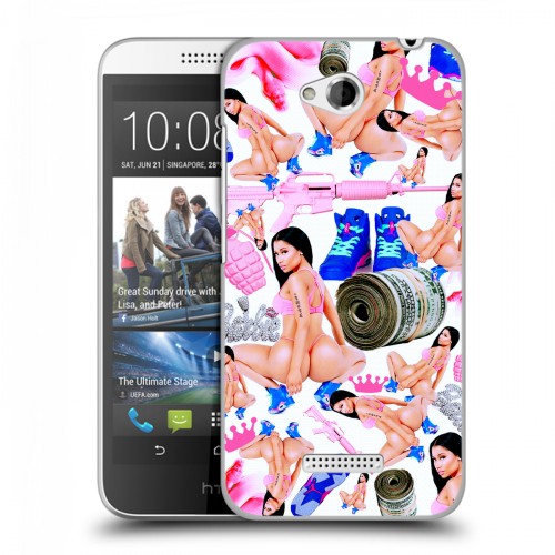 Дизайнерский пластиковый чехол для HTC Desire 616 Ники Минаж