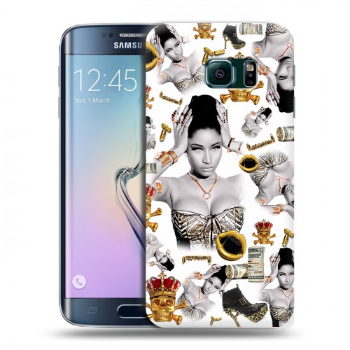 Дизайнерский пластиковый чехол для Samsung Galaxy S6 Edge Ники Минаж