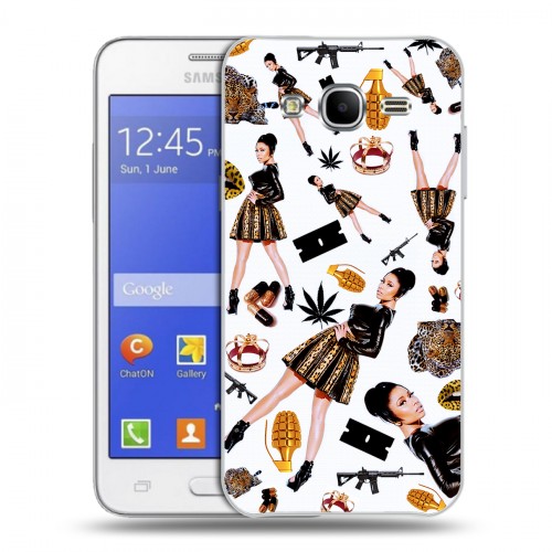 Дизайнерский силиконовый чехол для Samsung Galaxy J7 Ники Минаж