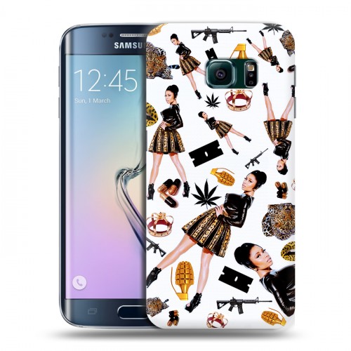 Дизайнерский силиконовый чехол для Samsung Galaxy S6 Edge Ники Минаж