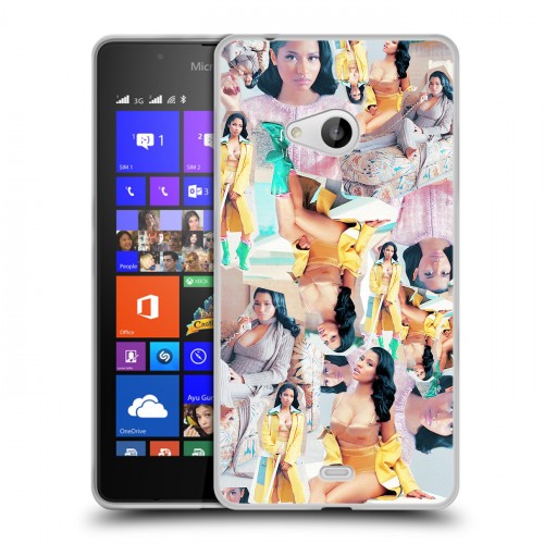 Дизайнерский пластиковый чехол для Microsoft Lumia 540 Ники Минаж