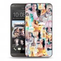 Дизайнерский пластиковый чехол для HTC Desire 700 Ники Минаж