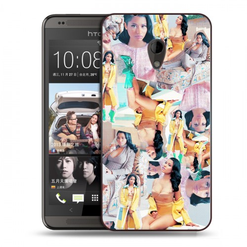 Дизайнерский пластиковый чехол для HTC Desire 700 Ники Минаж