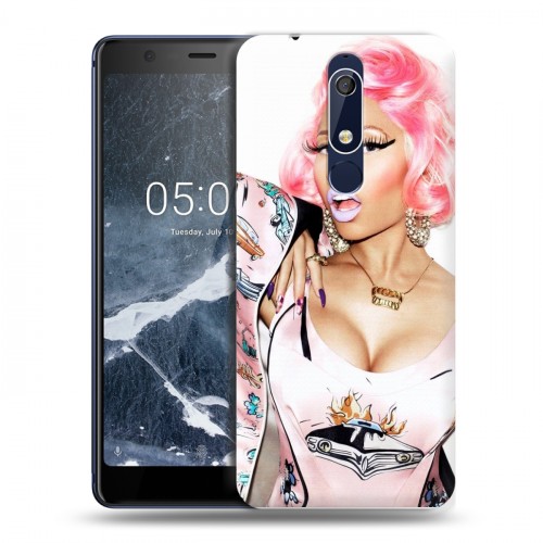 Дизайнерский пластиковый чехол для Nokia 5.1 Ники Минаж