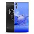 Дизайнерский пластиковый чехол для Sony Xperia XZs Новогодние шары