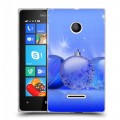 Дизайнерский пластиковый чехол для Microsoft Lumia 435 Новогодние шары