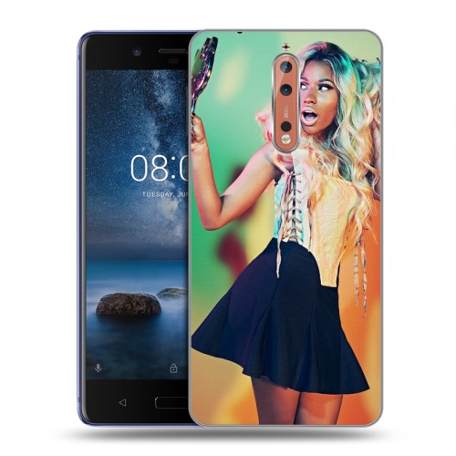 Дизайнерский пластиковый чехол для Nokia 8 Ники Минаж