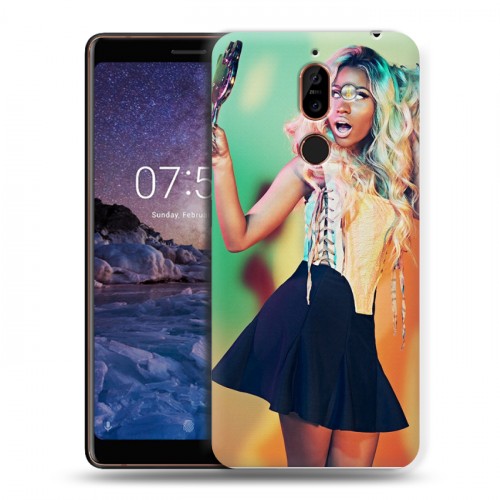 Дизайнерский пластиковый чехол для Nokia 7 Plus Ники Минаж