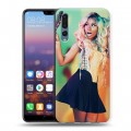 Дизайнерский силиконовый с усиленными углами чехол для Huawei P20 Pro Ники Минаж