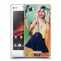 Дизайнерский пластиковый чехол для Sony Xperia L Ники Минаж