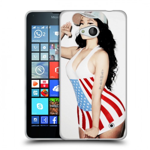 Дизайнерский пластиковый чехол для Microsoft Lumia 640 Ники Минаж