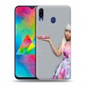 Дизайнерский пластиковый чехол для Samsung Galaxy M20 Ники Минаж