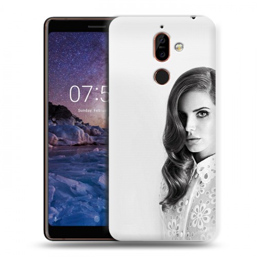 Дизайнерский пластиковый чехол для Nokia 7 Plus Лан Дел Рей