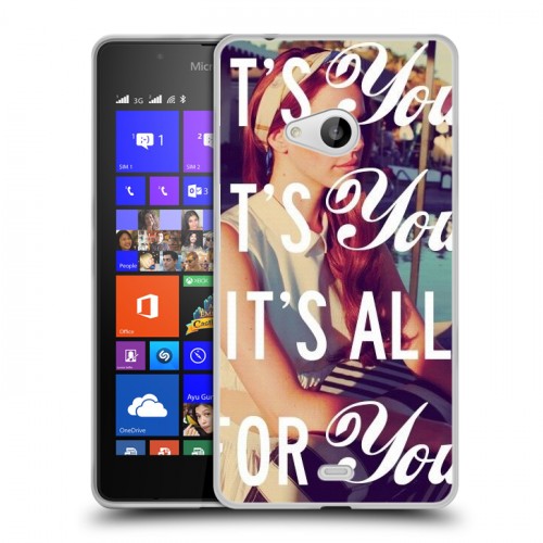 Дизайнерский пластиковый чехол для Microsoft Lumia 540 Лан Дел Рей