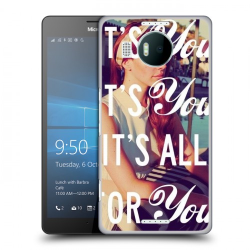 Дизайнерский пластиковый чехол для Microsoft Lumia 950 XL Лан Дел Рей