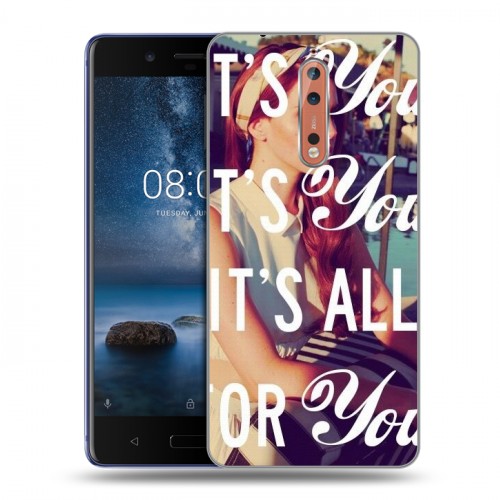 Дизайнерский пластиковый чехол для Nokia 8 Лан Дел Рей