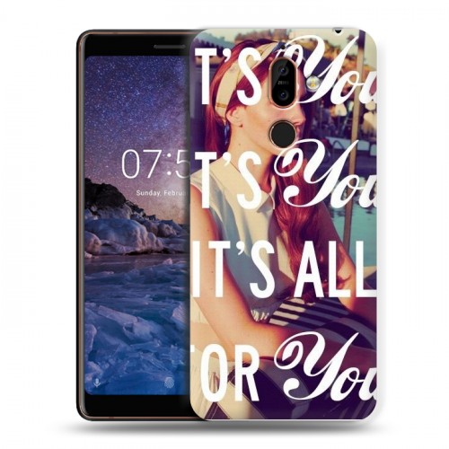 Дизайнерский пластиковый чехол для Nokia 7 Plus Лан Дел Рей