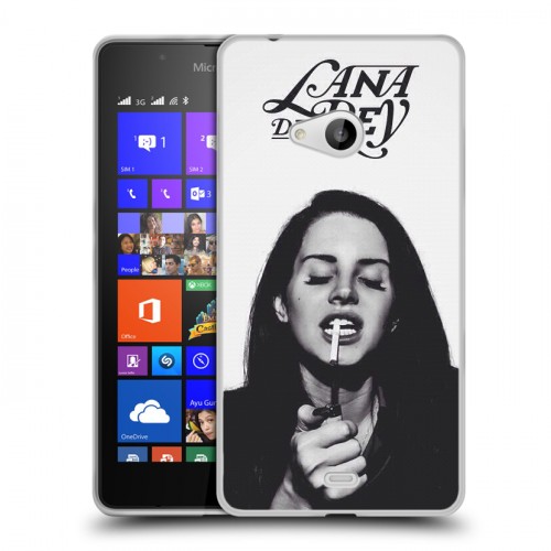 Дизайнерский пластиковый чехол для Microsoft Lumia 540 Лан Дел Рей